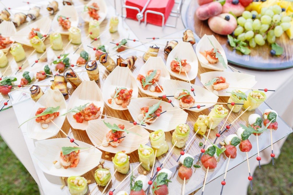 canapes as appetizer