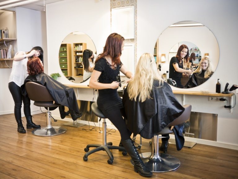 women at the salon