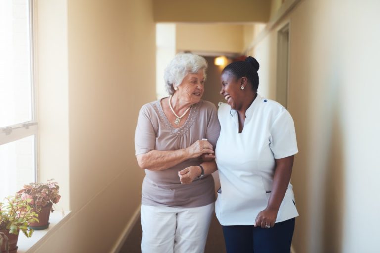 Woman in an Assisted Living Facility