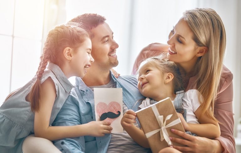 dad giving gifts