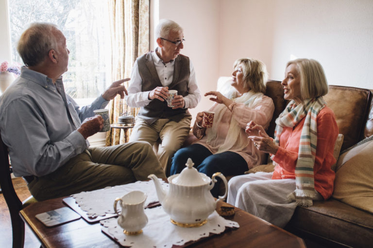 seniors spending time together