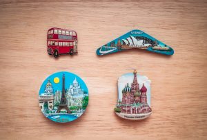 souvenir magnet four city