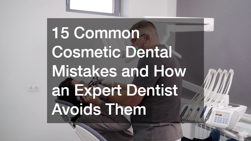 cosmetic dentist treating a patient